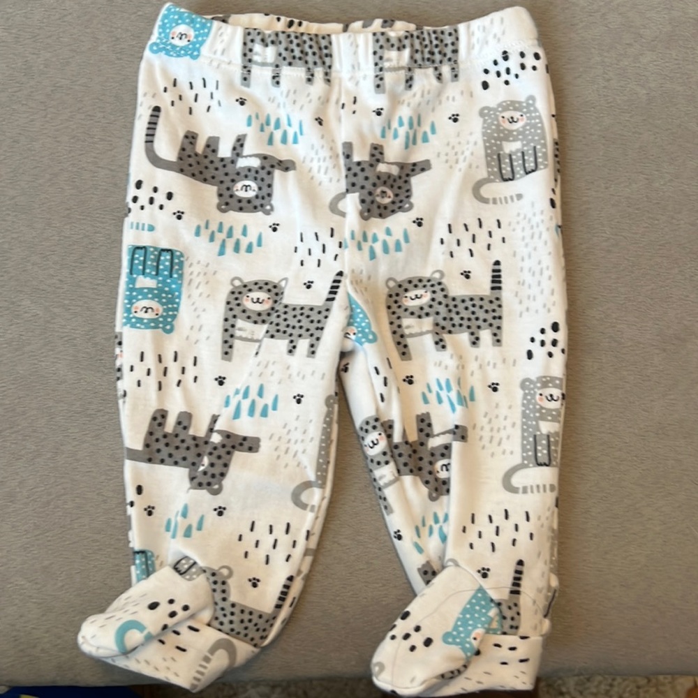 4 different 3 month pants